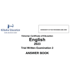 2023 VCE English Trial Examination 2
